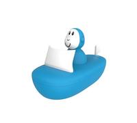 Matchstick Monkey, Bathtime Boat Set, Antimicrobial Baby Bath Toy, Easy To Grip, Sensory Learning - Boat Set (1 Wobbler + 1 Boat), 12 Months Old+, No Holes, No Mould, Blue
