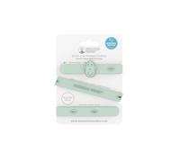 Matchstick Monkey, Correa de silicona antimicrobiana multiusos para mordedor, biberón y más en cochecito, coche y trona, a partir de 3 meses, 55 cm, verde menta