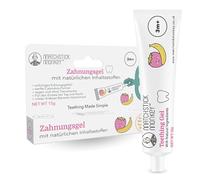 Matchstick Monkey Gel dental orgánico con fresa y plátano, ayuda dental natural con efecto de enfriamiento inmediato y fórmula de caléndula, vegano y sin experimentos en animales, ideal también para