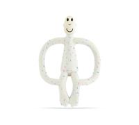 Matchstick Monkey, Original Teether & Gel Applicator, Antimicrobial Silicone Teething Toys for Baby, Easy to Grip, BPA Free, 3 Months Old+, 10.5 cm, Confetti Cream