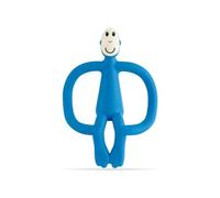 Matchstick Monkey, Original Teether & Gel Applicator, Antimicrobial Silicone Teething Toys for Baby, Easy to Grip, BPA Free, 3 Months Old+, 10.5 cm, Blue Monkey