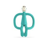 Matchstick Monkey, Original Teether & Gel Applicator, Antimicrobial Silicone Teething Toys for Baby, Easy to Grip, BPA Free, 3 Months Old+, 10.5 cm, Green Monkey