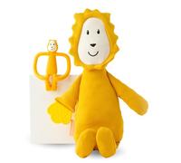 Matchstick Monkey Plush Toy Sensory Teething Teddy Gift Set, Soft Cotton, Filled with Sensory Beads, Antimicrobial Protection, 3 Months +, Lion