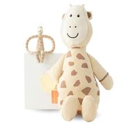 Matchstick Monkey Plush Toy Sensory Teething Teddy Gift Set, Soft Cotton, Filled with Sensory Beads, Antimicrobial Protection, 3 Months +, Giraffe