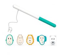 Matchstick Monkey Tiempo de baño / Juguete de Agua / imán / Juguete de bañera / Juego de Pesca magnético / 1 caña de Pescar / 5 Caras magnéticas de Animales / niños pequeños a Partir de 12 Meses