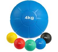 MATCHU - Balón Medicinal - Disponible en 1, 2, 3, 4 y 5 kg - Diámetro: 19-22 cm - Caucho Resistente al Desgaste - Resistente al Agua y al Sudor (4 kg)