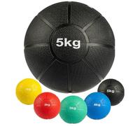 MATCHU - Balón Medicinal - Disponible en 1, 2, 3, 4 y 5 kg - Diámetro: 19-22 cm - Caucho Resistente al Desgaste - Resistente al Agua y al Sudor (5 kg)
