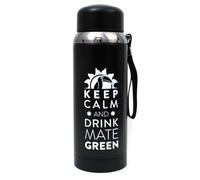 Mate Green Termo con colador de 800 ml | Termo para té, té yerba mate y hierbas de acero inoxidable | Termo de 800 ml | Termo | Termo con colador de té | Vaso aislante