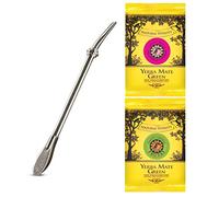 Mate Green Yerba Mate tee y Bombilla, Plata y Oro, 19 cm