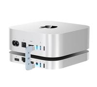 Mate Mini-B - Estación de acoplamiento Thunderbolt 5 de 80 Gbps para Mac mini M4/portátiles/PC de escritorio/Mini PC, expansión SSD de hasta 16 TB, lector de tarjetas SD4.0, LAN de 2.5G, puerto USB C