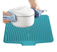 mate seco, alfombra de secado de placa - alfombra de secado grande, 40x33cm/15.75x12.99 pulgadas de drenaje sin protección contra deslizamiento, baño y abrigo de cocina