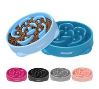 Mateeylife Comedero para Perros, Comedero Perro Antivoracidad para Cani Mediani e Grandi, Slow Feeder Anti Ingozzamento, Grande Set da 2 Pezzi
