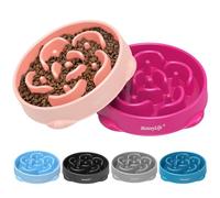 Mateeylife Comedero para Perros, Comedero Perro Antivoracidad para Cani Mediani e Grandi, Slow Feeder Anti Ingozzamento, Grande Set da 2 Pezzi