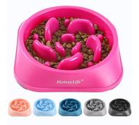 Mateeylife Comedero para Perros, Comedero Perro Antivoracidad para Cani Mediani e Grandi, Slow Feeder Anti Ingozzamento, Mediano 1 Unidad
