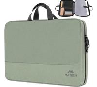 MATEIN Maletin Portatil 15,6 Pulgadas, Maletin Ordenador Portatil Mujer | Funda Portaiil 15,6 Pulgadas, Impermeable, Compatible para HP DELL Lenovo Acer, para Trabajo, Universidad, Verde Aguacate