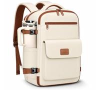 MATEIN Mochila 40x30x20 para Ryanair, Mochila Viaje Mujer, Beige-Marrón