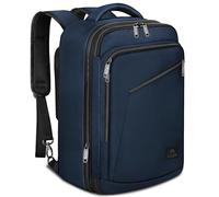 MATEIN Mochila Cabina 40x20x25cm Ryanair, Mochila de Viaje Cabina Expandible Ligera y Impermeable con Múltiples Bolsillos Correa para Maleta, Equipaje de Mano para Escapadas o Uso Diario, Azul