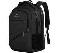 MATEIN Mochila Ordenador Portatil 17 Pulgadas Impermeable, Mochila Universidad Hombre Mujer Grande Antirrobo, TSA Laptop Backpack con Puerto de Carga USB para Trabajo Viaje Escolares, Nergo