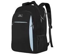 MATEIN Mochila Portatil 18 Pulgadas Impermeable, Mochila Ordenador Portatil Hombre Antirrobo Gran Capacidad con Puerto de Carga USB Laptop Backpack para Trabajo Viaje Escolares, Negro-Azul