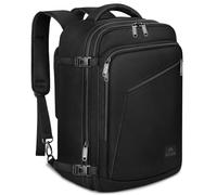 MATEIN Mochila Viaje Cabina Avion 40x20x25, Mochila Cabina 40x20x25 para Ryanair Travel Backpack Expandible para Hombres y Mujeres, Equipaje de Mano Puede Usarse para Negocio, Trabajo, Escuela, Negro