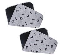 Mateju 2 Pieza Alfombrillas de Entrenamiento para Perros Gatos, Reutilizables Lavables Absorbentes Antideslizante Toallitas Entrenamiento Mascota Almohadilla (M - 50x70cm,Gris)