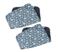 Mateju 2 Pieza Alfombrillas de Entrenamiento para Perros Gatos, Reutilizables Lavables Absorbentes Antideslizante Toallitas Entrenamiento Mascota Almohadilla (M - 50x70cm,Gris Verde)