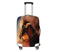 Mateju 3D Caballo Cubierta de Equipaje, Funda Maleta 18-32 Pulgadas Funda de Maleta Lavable Resistente Cubierta de Equipaje Protectora (Caballo 4,M)