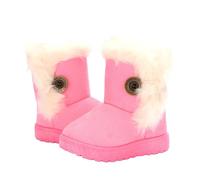 Mateju Ante Botas Nieve Niña, Botas Nieve Niño, Outdoor Calentar Forro polar Interno Zapatillas Invierno para Dar Calor, Para Niños, Adolescentes Otoño Invierno (Rosa Claro,29)