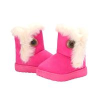 Mateju Ante Botas Nieve Niña, Botas Nieve Niño, Outdoor Calentar Forro polar Interno Zapatillas Invierno para Dar Calor, Para Niños, Adolescentes Otoño Invierno (Rosa Oscuro,34)