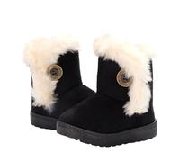 Mateju Ante Botas Nieve Niña, Botas Nieve Niño, Outdoor Calentar Forro polar Interno Zapatillas Invierno para Dar Calor, Para Niños, Adolescentes Otoño Invierno (Negro,33)