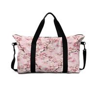 Mateju Bolsa de Viaje Estilo Sakura Japonés,Bolsa Deporte Plegable Multifunción Grande,Mochila Gimnasio Mujer Hombres con Correa Ajustable & Asas Dobles,para Gimnasio,Viajes,Diario (Sakura 4)