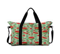 Mateju Bolsa de Viaje Frutas Tropicales, Bolsa Deporte Plegable Multifunción Grande, Mochila Gimnasio Mujer Hombres con Correa Ajustable & Asas Dobles, para Gimnasio,Viajes,Diario (Sandía)