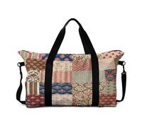 Mateju Bolsa de Viaje Jardín Floral en 3D,Bolsa Deporte Plegable Multifunción Grande,Mochila Gimnasio Mujer Hombres con Correa Ajustable & Asas Dobles,para Gimnasio,Viajes,Diario (Retro)