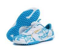 Mateju Botas de Fútbol para Niños Adolescentes, Zapatos de Fútbol Cesped Artificial Zapatillas Deportivas Cordón Giratorio Zapatillas de Fútbol para Competición