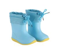 Mateju Botas de Lluvia para Niños, Zapatos Lluvia Niña Botas de Agua Niño Unisex de Goma PVC Impermeable Talla 24-31 EU Diseño Cordón Rain Boots Duradero Suela Antideslizante (Azul,28)