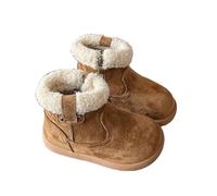Mateju Botas Nieve Niño, Ante Botas Nieve Niña de Moda, Outdoor Calentar Forro polar Interno Zapatillas Invierno para Dar Calor, Para Niños, Adolescentes Otoño Invierno (Marrón,23)