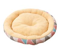 Mateju Cama para Perro Donut, Cojín Redonda Peluche Perro, Interior Cojín para Gatos de Felpa Suave y Cómoda Cama para Mascotas Lavable para Medianos y Pequeños (Rosa,Diámetro 35cm)