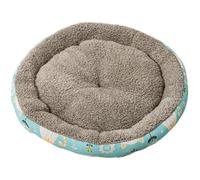 Mateju Cama para Perro Donut, Cojín Redonda Peluche Perro, Interior Cojín para Gatos de Felpa Suave y Cómoda Cama para Mascotas Lavable para Medianos y Pequeños (Verde,Diámetro 55cm)