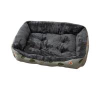 Mateju Cama Peluche Perro Rectangular, Cojín para Gatos de Felpa, Suave y Cómoda Cama para Mascotas, Mantener Caliente Sofá para Mascotas para Medianos y Pequeños (Aguacate Verde,3XL-90 * 70cm)