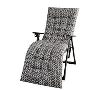 Mateju Cojín para Tumbona de Jardín 53x170x8cm - Suave Cómodo Cojín Reclinable Colchoneta para Tumbonas, Ideal para Exterior Sillas Balcón Playa Terraza (Gris,53x170x8cm)