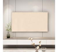 Mateju Cubierta Antipolvo para TV, Cubierta Antipolvo Universal, Color Sólido Funda para Televisor Elástico, Cubierta de Televisión, Pantalla de Funda para 32 a 85 Pulgadas (46-50 Pulgadas,Camello)