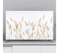 Mateju Cubierta Antipolvo para TV,Cubierta Antipolvo Universal,Funda para Televisor Elástico,Cubierta de Televisión Arte Botánico,Pantalla de Funda para 32 a 85 Pulgadas (45-48 Pulgadas,Caña)