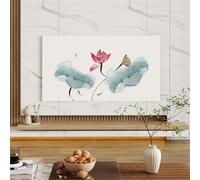 Mateju Cubierta Antipolvo para TV Estilo Chino Cubierta Antipolvo Universal Funda para Televisor Elástico Cubierta de Televisión Protector Pantalla de Funda para 32-85 Pulgadas (40-45pulgadas,Cuadro)