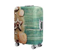 Mateju Cubierta de Equipaje, 18"-32" Funda Maleta Impresión 3D de Conchas Funda de Maleta con Cremallera Lavable Cubierta de Equipaje Protectora para la Mayoría de Equipaje (Verde,L)