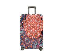 Mateju Cubierta de Equipaje Elástico, Impresión de Mandalas en 3D Funda Maleta 18-32 Pulgadas Funda de Maleta, Lavable Resistente Cubierta de Equipaje Protectora (Mandala 8,S)