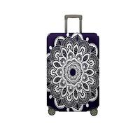 Mateju Cubierta de Equipaje Elástico, Impresión de Mandalas en 3D Funda Maleta 18-32 Pulgadas Funda de Maleta, Lavable Resistente Cubierta de Equipaje Protectora (Mandala 2,M)