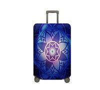 Mateju Cubierta de Equipaje Elástico, Impresión de Mandalas en 3D Funda Maleta 18-32 Pulgadas Funda de Maleta, Lavable Resistente Cubierta de Equipaje Protectora (Mandala D,M)