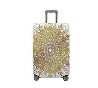 Mateju Cubierta de Equipaje Elástico, Impresión de Mandalas en 3D Funda Maleta 18-32 Pulgadas Funda de Maleta, Lavable Resistente Cubierta de Equipaje Protectora (Mandala B,L)