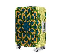 Mateju Cubierta de Equipaje, Funda Maleta 18-32 Pulgadas, Funda de Maleta con Cremallera, Lavable Mandalas de Vivos Colores 3D Cubierta de Equipaje Protectora para Equipaje (S,Mandala)