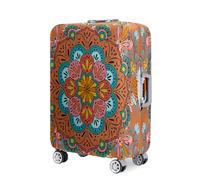 Mateju Cubierta de Equipaje, Funda Maleta 18-32 Pulgadas, Funda de Maleta con Cremallera, Lavable Mandalas de Vivos Colores 3D Cubierta de Equipaje Protectora para Equipaje (L,Pálido)